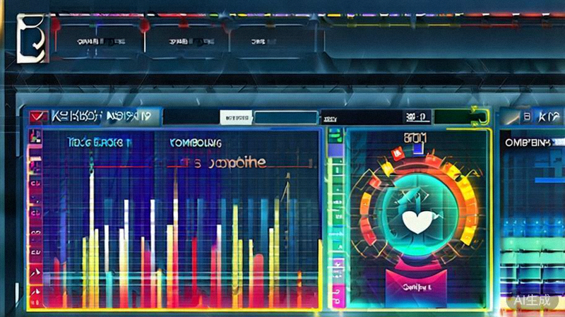 可视化数据分析仪表盘展示关键词搜索量、竞争程度和趋势曲线