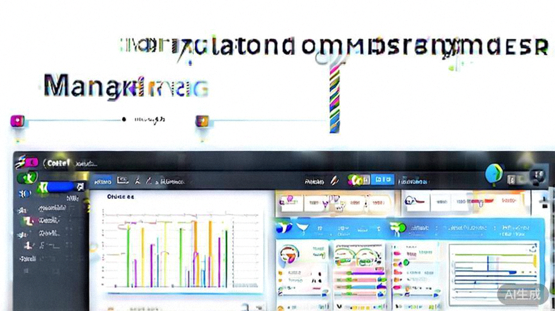 跨境电商ERP系统管理后台界面示意图，展示订单、库存、财务等多模块数据看板